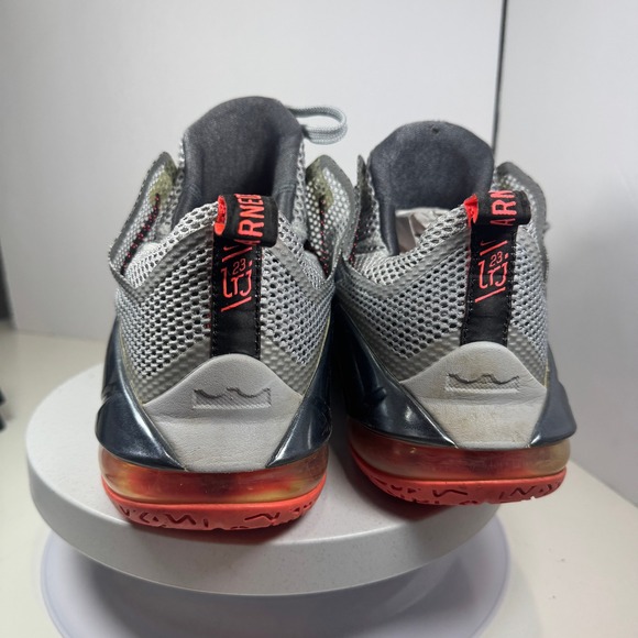 Nike LeBron 12 Low Grey Orange Men's Basketball Shoes Size 10.5 - Picture 3 of 16